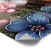 美しい春の花の壁掛けアート 3a ポスター (角)