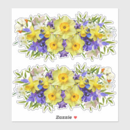 美しい春の花カスタムカットビニル シール