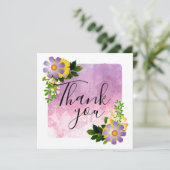 美しい春の花ロマンチックサンキューカード (スタンド正面)