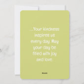 美しい春の花母の日 シーズンカード (裏面)