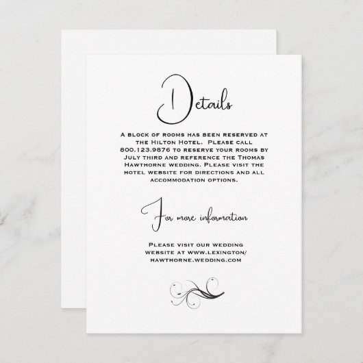 美しい春の花結婚ズ エンクロージャーカード (正面/裏面)