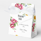 美しい春の花結婚ズ フェイバーボックス (正面サイド)