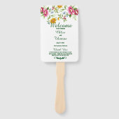 美しい春の花結婚式 プログラム ハンドファン (正面)