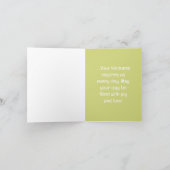 美しい春の花誕生日 シーズンカード (内部)