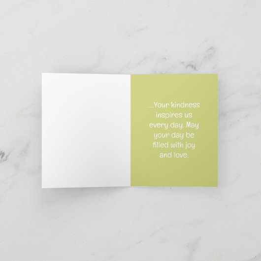 美しい春の花誕生日 シーズンカード (内部)