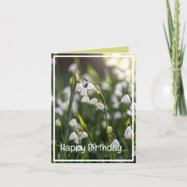 美しい春の花誕生日 シーズンカード