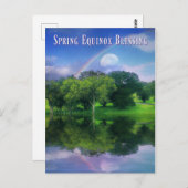 美しい春アンティヌイオスタラ恵みレインボー ポストカード (正面/裏面)