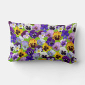 美しい春パンジー ランバークッション (裏面)