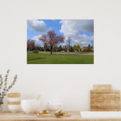 美しい春パークの景観写真 ポスター (キッチン)