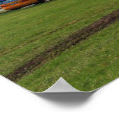 美しい春パークの景観写真 ポスター (角)