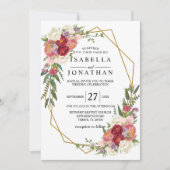 美しい春フローラ招待状 招待状 (正面)