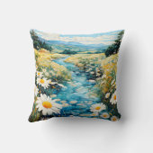 美しい春メドウイラストレーション クッション (裏面)