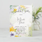 美しい春モーニングフローラブランチ&バブリー 招待状 (スタンド正面)