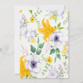 美しい春モーニングフローラブランチ&バブリー 招待状 (裏面)