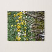 美しい春水仙の庭 ジグソーパズル (横)