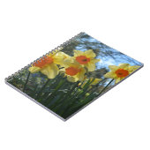 美しい春黄色、オレンジ色の水仙の花 ノートブック (左側)