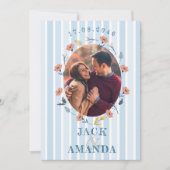 美しい時代のないレトロ結婚式招待状 招待状 (正面)