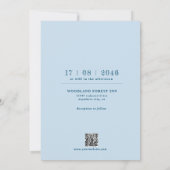 美しい時代のないレトロ結婚式招待状 招待状 (裏面)