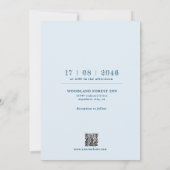 美しい時代を超越したフローラ結婚式招待状 招待状 (裏面)