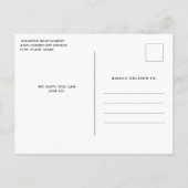 美しい景勝地自然写真誕生日招待状 インビテーションポストカード (裏面)