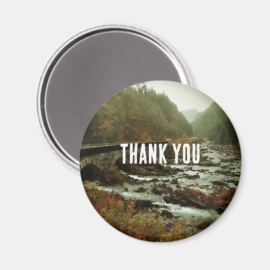 美しい景色の自然写真ありがとう マグネット (正面/裏面)