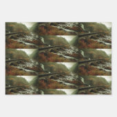 美しい景色の自然写真パターン ラッピングペーパーシート (正面3)