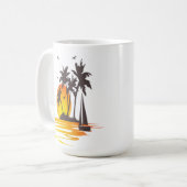 美しい景色を望むエクストララージコーヒーマグ コーヒーマグカップ (正面左)