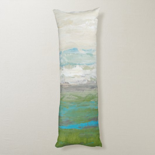 美しい景色を見落とす白い雲 ボディピロー (裏面 (縦))