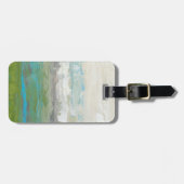 美しい景色を見落とす白い雲 ラゲッジタグ (正面横)