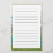 美しい景色を見落とす白い雲 便箋 (正面)