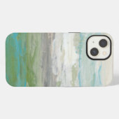 美しい景色を見落とす白い雲 iPhoneケース (裏面横)