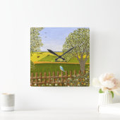 美しい景色 スクエア壁時計 (ホーム)