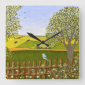 美しい景色 スクエア壁時計 (正面)