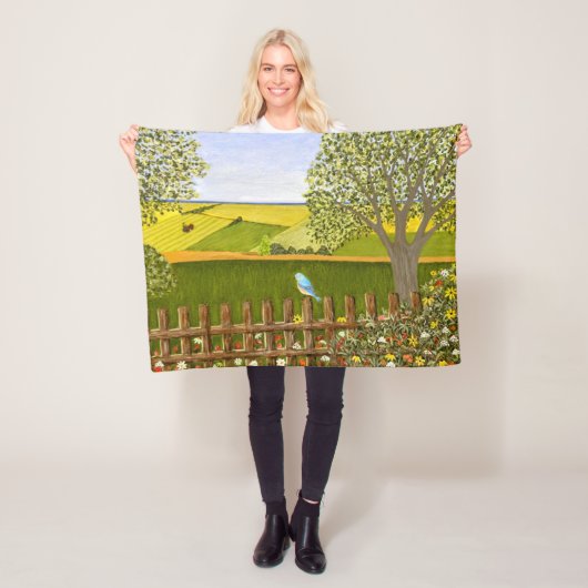 美しい景色 フリースブランケット (インサイチュ)