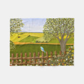 美しい景色 フリースブランケット (正面(横))