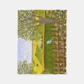 美しい景色 フリースブランケット (正面)