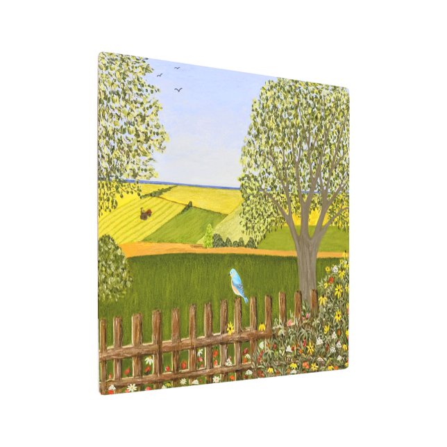 美しい景色 メタルプリント (アングル)