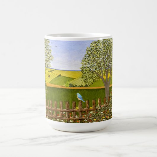 美しい景色 ラージ コーヒーマグカップ (中央)