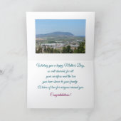 美しい景色、母の日のカード カード (内部)