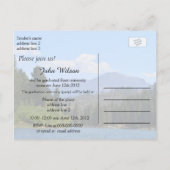 美しい景観写真卒業パーティー インビテーションポストカード (裏面)