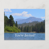 美しい景観写真卒業パーティー インビテーションポストカード (正面)