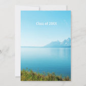 美しい景観写真撮影の卒業 招待状 (裏面)