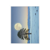 美しい景観冬の月の自然穏やかな ノートパッド (回転)