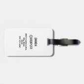 美しい晴れた熱帯のビーチの写真 ラゲッジタグ (裏面横)