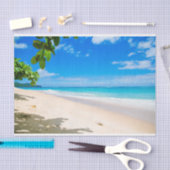 美しい晴れた熱帯のビーチの写真 薄葉紙 (クラフト)