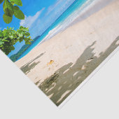 美しい晴れた熱帯のビーチの写真 薄葉紙 (詳細)