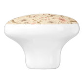 美しい暖かいグローのバタースコッチ色 セラミックノブ (側面)