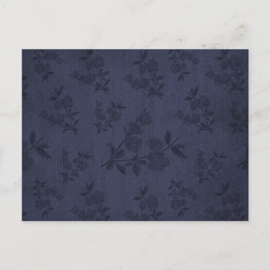 美しい暗いゴシックビクトリアンヴィンテージ壁紙 ポストカード (正面)