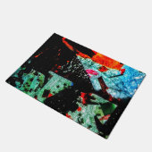 美しい暗いドアマット、共通の黒い抽象芸術 ドアマット (アングル)