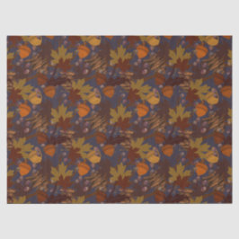 美しい暗い紅葉のアコーンズパインコーン 薄葉紙